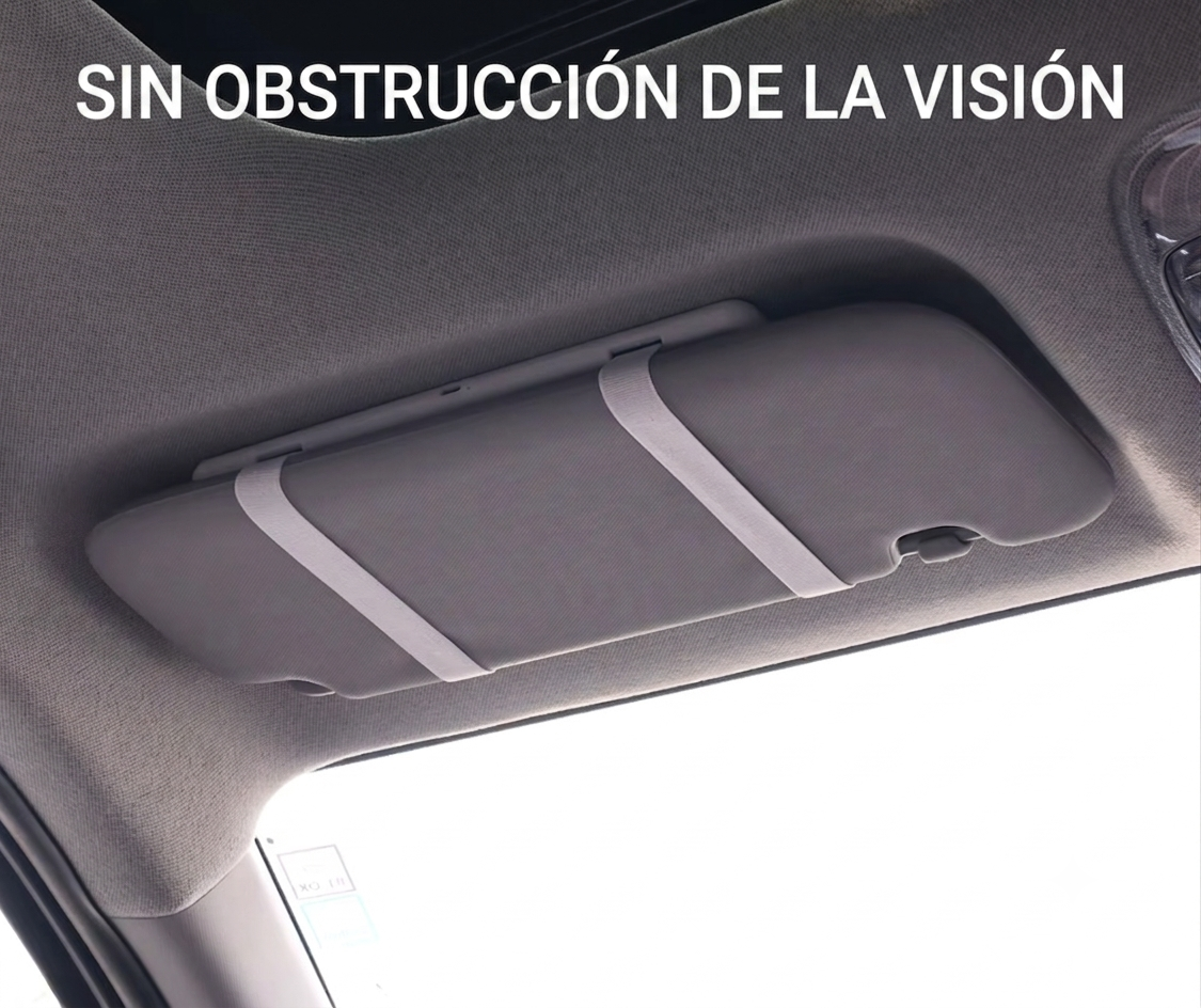 LuxVisor™ - Espejo de Maquillaje LED para Coche Recargable